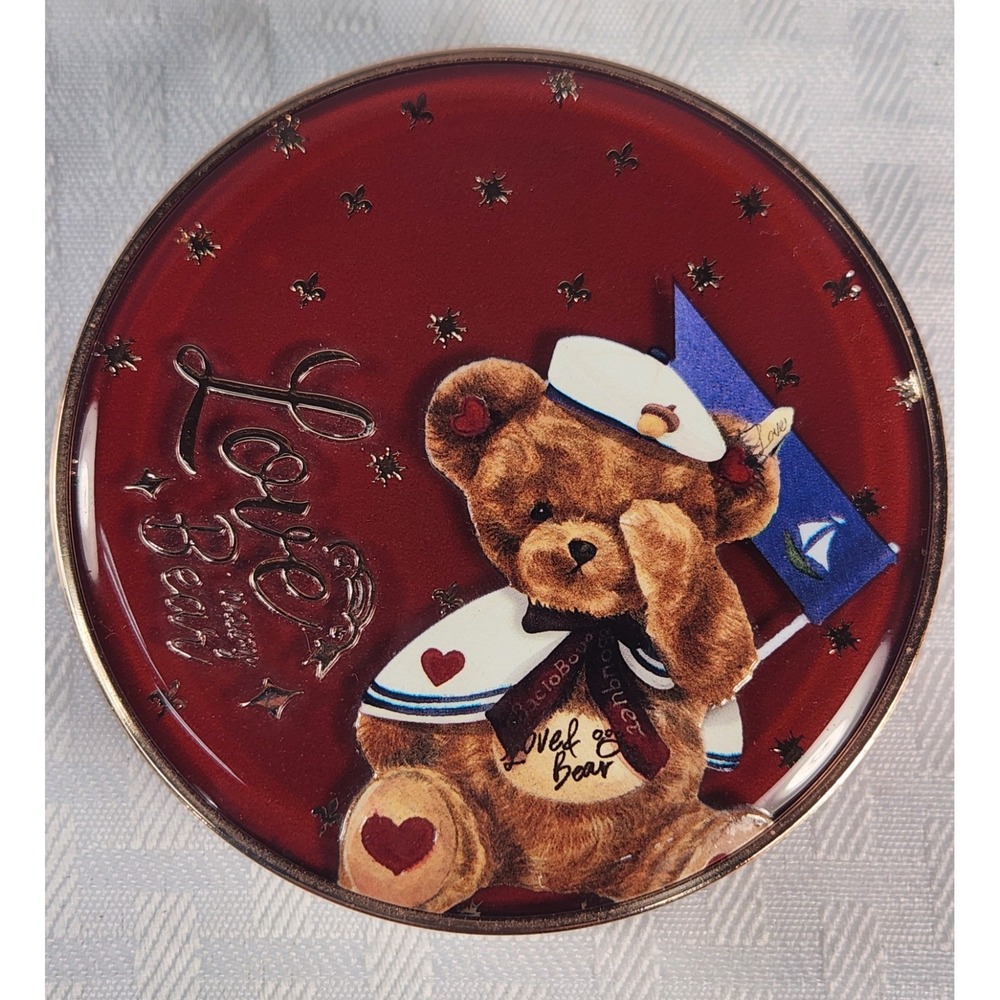 RARE Flower Knows Love Bear Teddy Bear Powder Foundation Compact Case Mirror New